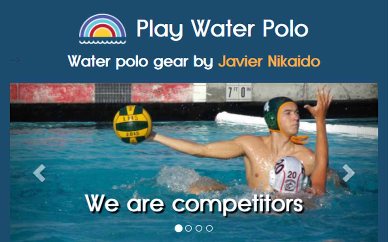 Screen shot of Play Water Polo web page